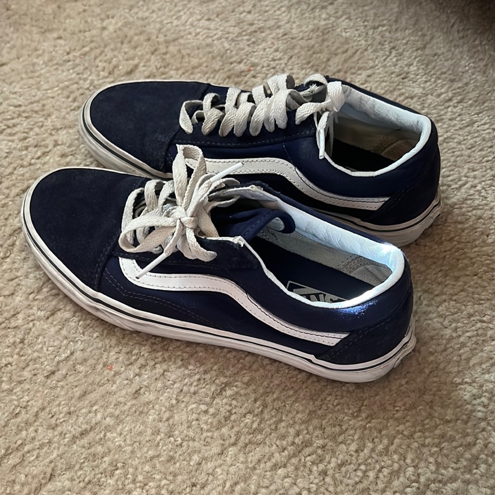 Navy blue classic vans-Mens Size 7